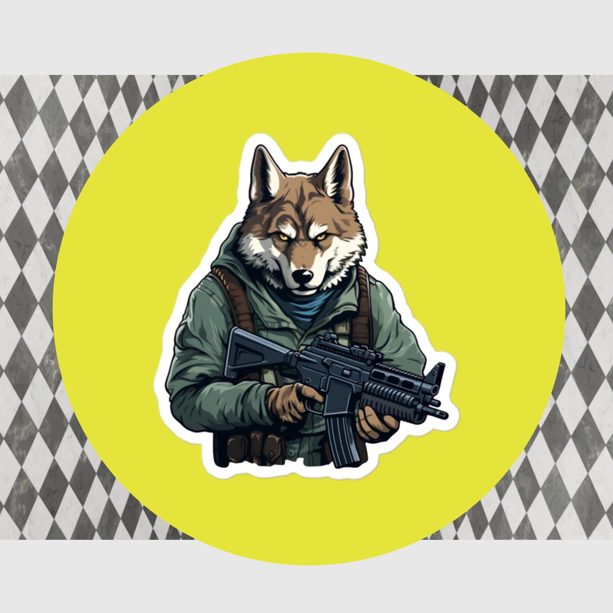 Well Ops Sticker Sticker, Wolf Sticker, Spec-ops Military Sticker, Combat Sticker, Water ...