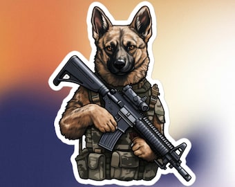 Aufkleber, Hundeaufkleber, Spec-Ops Militär Aufkleber, Kampfaufkleber, Wasserflaschenaufkleber, Autoaufkleber, Laptopaufkleber, Tieraufkleber