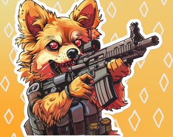 Aufkleber, Corgis Aufkleber, Spec-Ops Militär Aufkleber, Kampf Aufkleber, Wasserflasche Aufkleber, Auto Aufkleber, Laptop Aufkleber, Tier Aufkleber