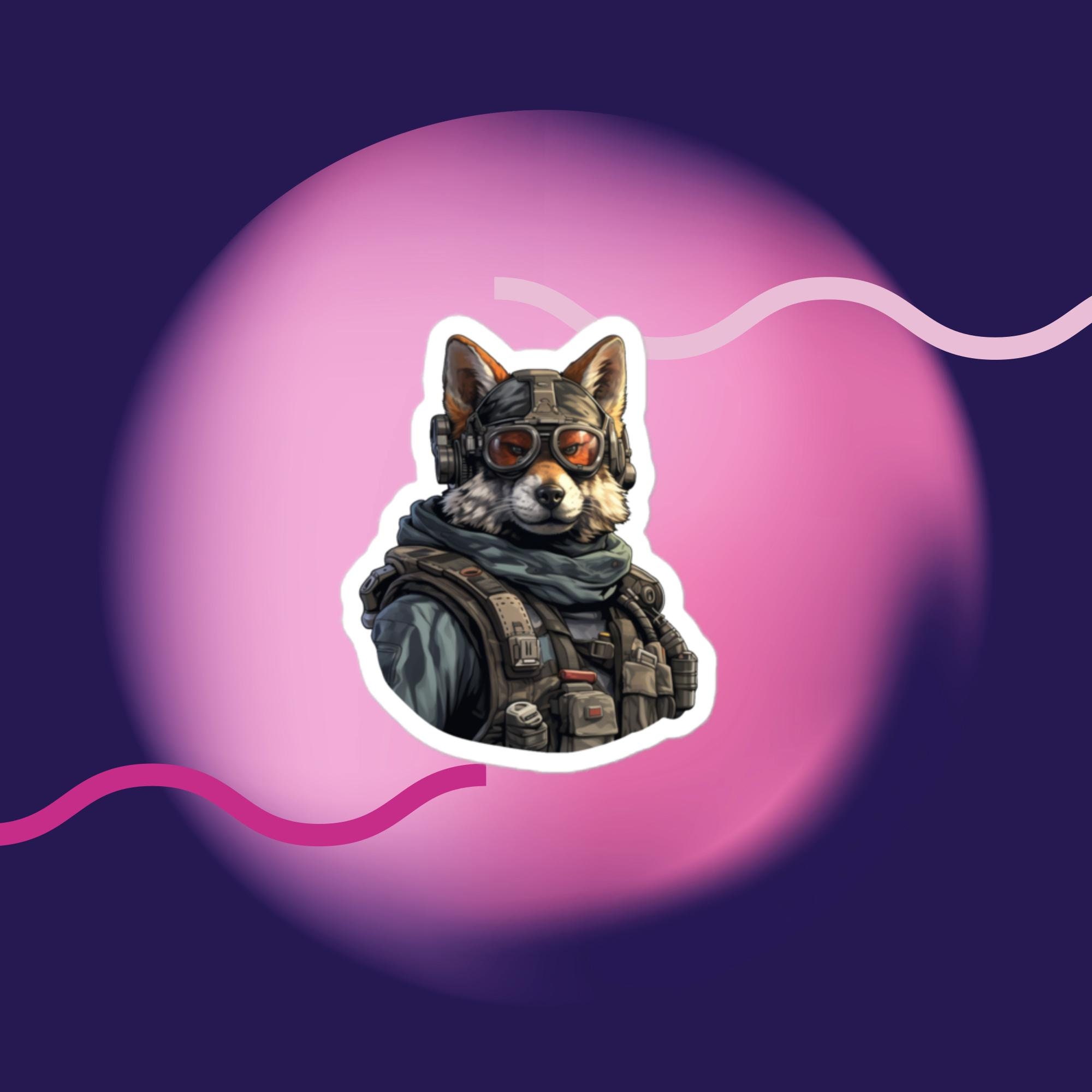 Sticker, Wolf Sticker, Spec-ops Military Sticker, Combat Sticker, Water ...