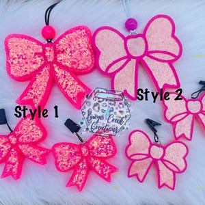 Coquette Bow car freshie, coquette bow car accessories, car air freshener, gift for her, preppy bow car freshie, gift for best friend