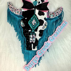 Aztec Bull Skull freshie, skull freshie, cow freshie, western freshie, glitzy, western, gift, girl birthday gift, summer freshie,car freshie