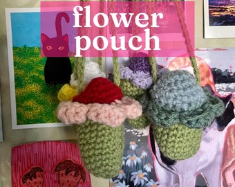 flower pouch accessory for totes and other bags! *CUSTOMS AVAILABLE*