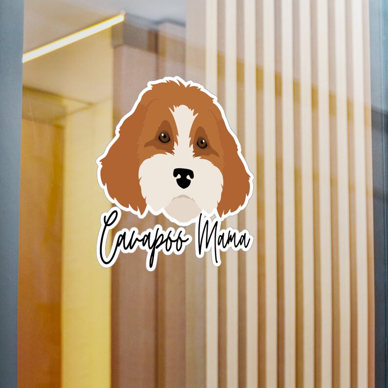 Cavapoo Mama Sticker Vinyl Decal, Kiss-cut, Perfect Dog Mom Present ...