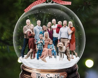 Custom Family Photo Ornament, Family Christmas Ornaments, Big Family Ornament 2024, Personalized Family Photo Keepsake, Christmas Gifts