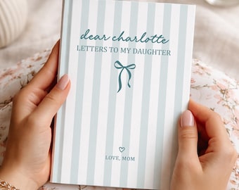 Letters to Daughter Journal, Personalized Baby Name Notebook, Memory Book