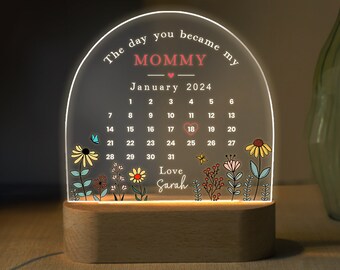 Mom Gift Personalized, First Mothers Day Gift, The Day You Became My Mommy, Custom Gifts For Mom, 1st Mother's Day, Mum Gift From Baby