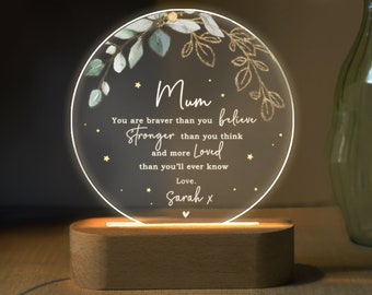 Personalized Gift for Mum, Mothers Day Gift, Mom Gift From Daughter Son, Birth Day Gift For Mom, Custom Night Light For Mom, Gift for Mother