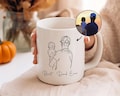 Custom Photo Mug for Dad, Dad Portrait Mug, Fathers Day Gifts, Dad Birthday Gifts, Gift for Husband, Gift for Him, Personalized Photo Mug