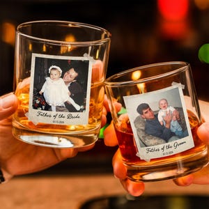 Personalized Photo Whiskey Glass, Father's Day Gift image 4