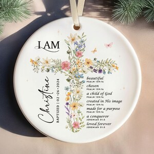 Baptism Gift Girl, Custom Baptism Ring Dish, Christening Gifts Girl, Jewelry Tray For Goddaughter, Gift from Godparents, Dedication Gift image 9