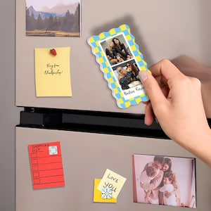 Personalized Strip Photo Magnet, Family Photo Magnet, Gift For Couples, Photo Magnet for Pet Lover, Kids Photo Magnet, Keepsake Gift image 9