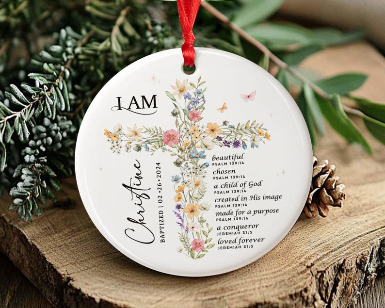 Baptism Gift Girl, Custom Baptism Ring Dish, Christening Gifts Girl, Jewelry Tray For Goddaughter, Gift from Godparents, Dedication Gift image 10