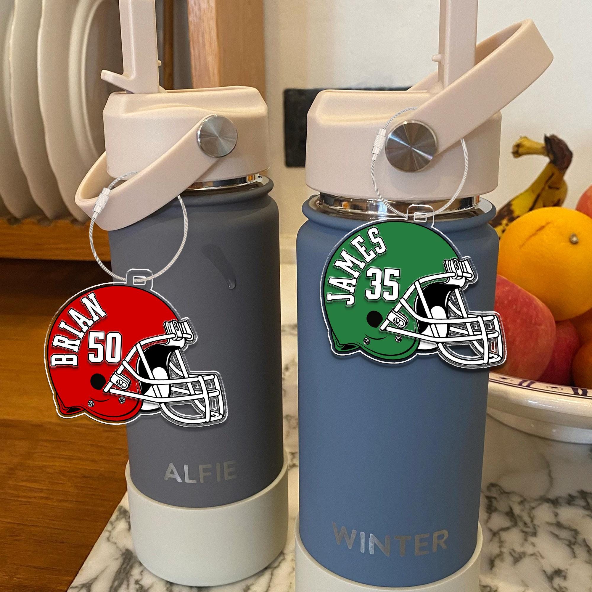 💖Buy 2 Free Shipping💖Custom Football Bag Tag, Football Team Keychain, Personalized Sport Bag Tag, Backpack Name Tag, Football Mom Gift, Football Lovers Gift