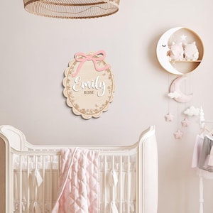 Personalized Baby Announcement Sign, Birth Stats, 3D Wood image 11