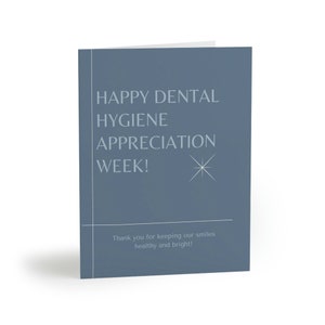 Cartões comemorativos de agradecimento à higiene dental (8, 16 e 24 unidades)