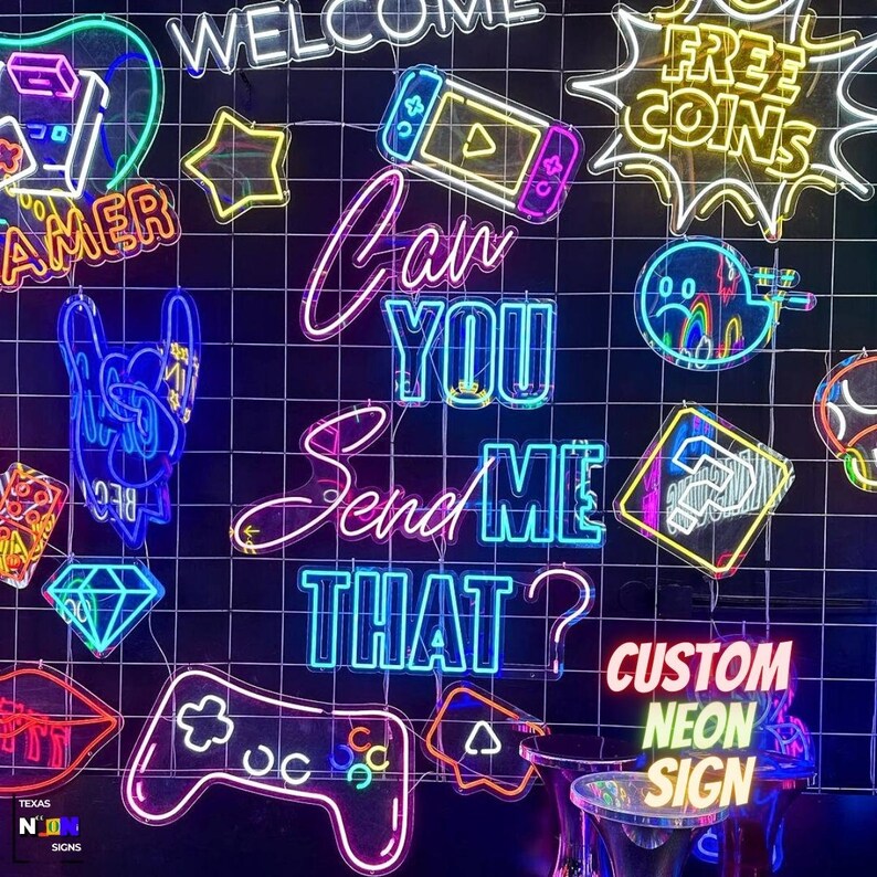 Custom Neon Sign Aesthetic Custom Neon Sign Neon Sign Wedding Neon Sign