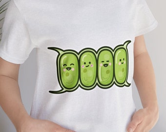 Schattige algen Desmodesmus / Microalgen stripfiguur / Mooie algen groen Scenedesmus / Cadeau voor microbioloog of fycoloog / Algenbloei