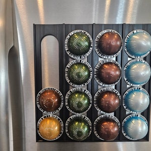 Nespresso Vertuo pod holder | Holds 16 vertuo pods | Fridge mounted