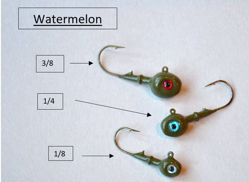 Walleye Jig Heads 3 Pack Etsy