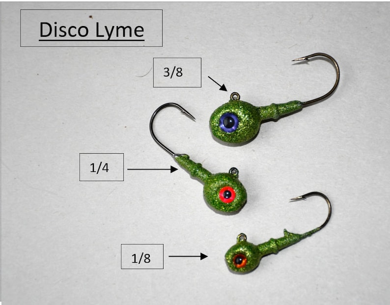 Walleye Jig Heads pack of 3 Etsy