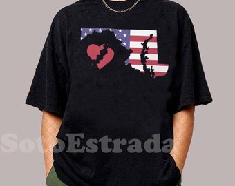 Patapsco River Baltimore T-shirt, Francis Scott Key Heart Tee