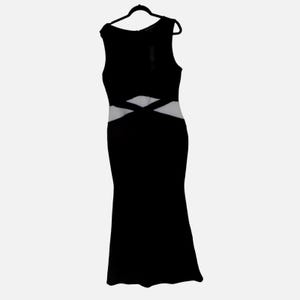 Black V Cut Back Dress - Etsy