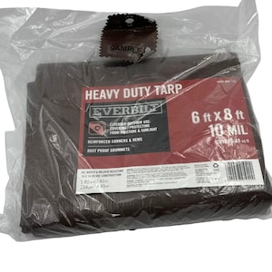 Everbilt heavy-duty zeildoek: dikke uv- en waterbestendige bruine buitenhoes