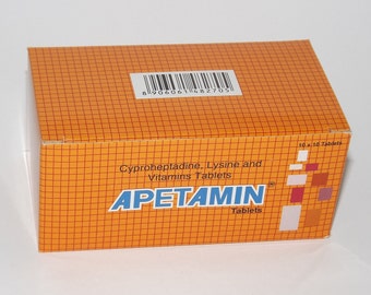 100 Apetamin Vitamin Tablets 10 Packs with 10 Tablets Each Exp 2025