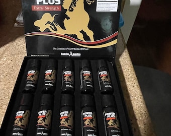 New Black Power Plus Super Genseng Energy Drink 1oz X 10 Bottles