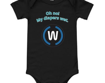 Baby short sleeve one piece Formula One Wet Tire