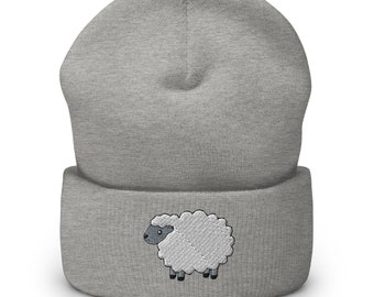 Cute Sheep Cuffed Beanie
