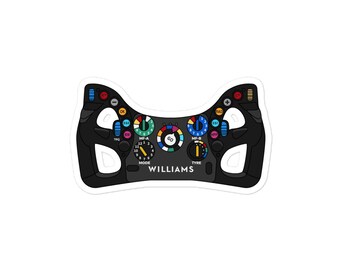 Volante F1 Adesivi senza bolle Williams Logan Sargent Alex Albon