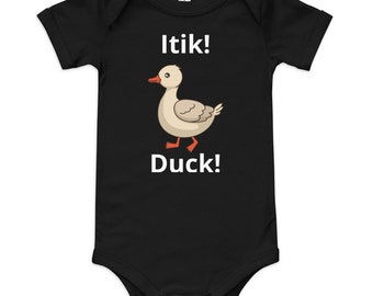 Filipino Baby Itik! Duck! Baby short sleeve one piece Cute Duck