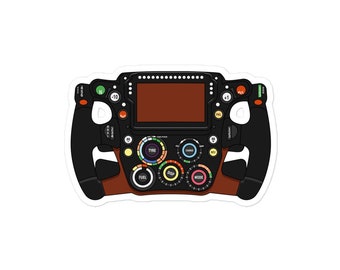 F1 Steering Wheel Bubble-free stickers Max Verstappen Sergio Pérez