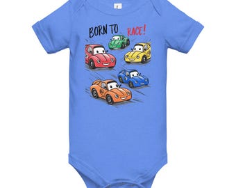 Born to Race Baby short sleeve one piece