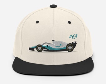 Snapback Hat Mercedes Lewis Hamilton #44 George Russell #63