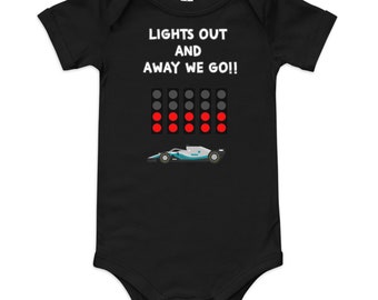 Baby short sleeve one piece Mercedes Lewis Hamilton George Russell