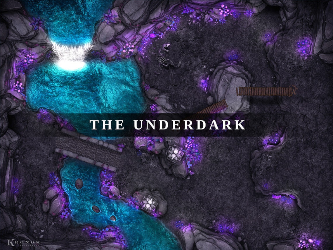 The Underdark Digital Battlemap, Dnd Battle Map, D&amp;D, Dungeons and ...
