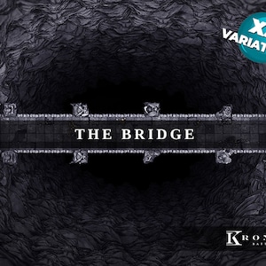 Carte de combat numérique Bridge to the Underdark, carte DnDBattle, D&D, Donjons et Dragons, 5e, Roll20, Fantasy Grounds, fonderie, VTT, carte numérique