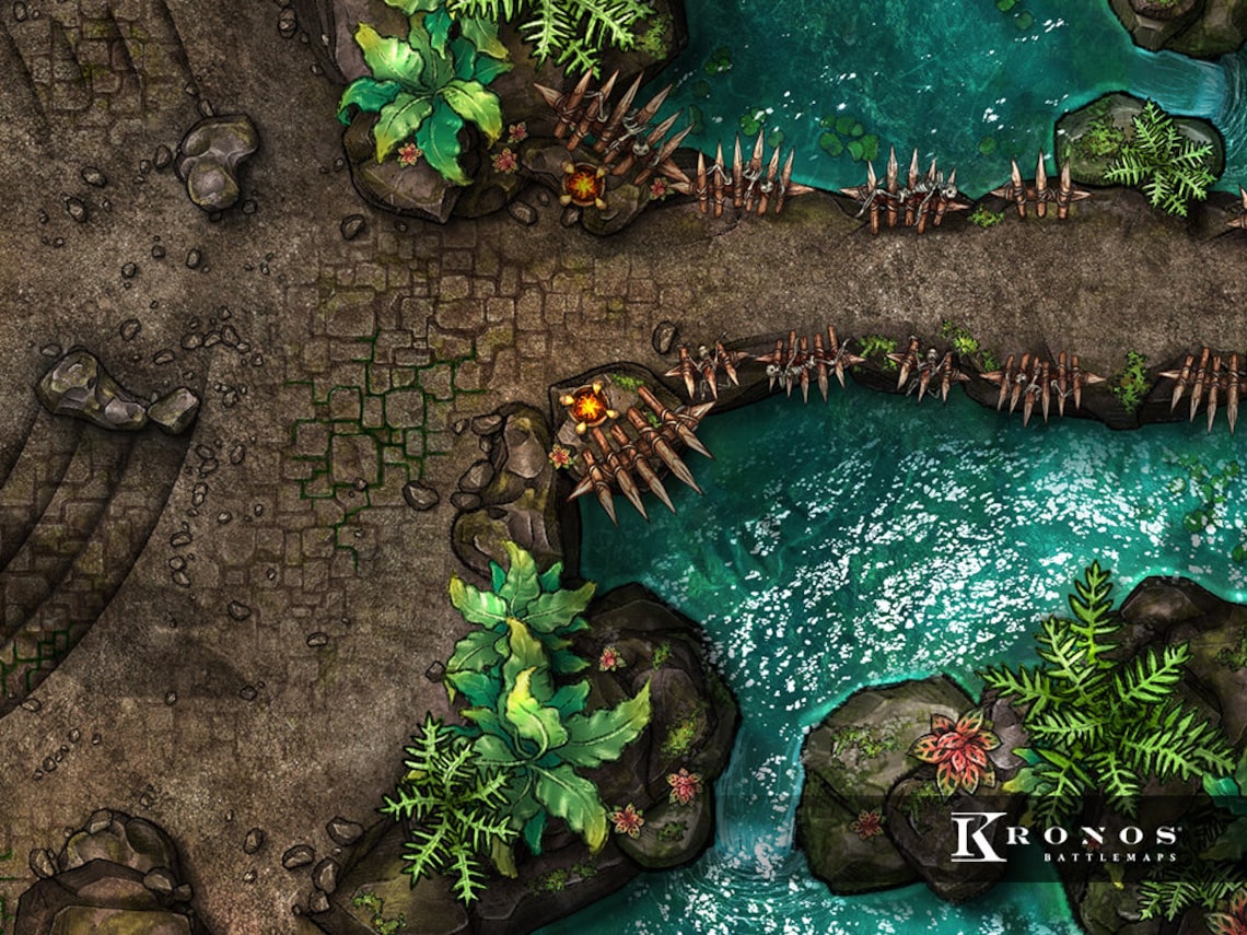 Jungle Arena Battlemap: 4K Digital Map for Dnd 5e (VTT) - Etsy