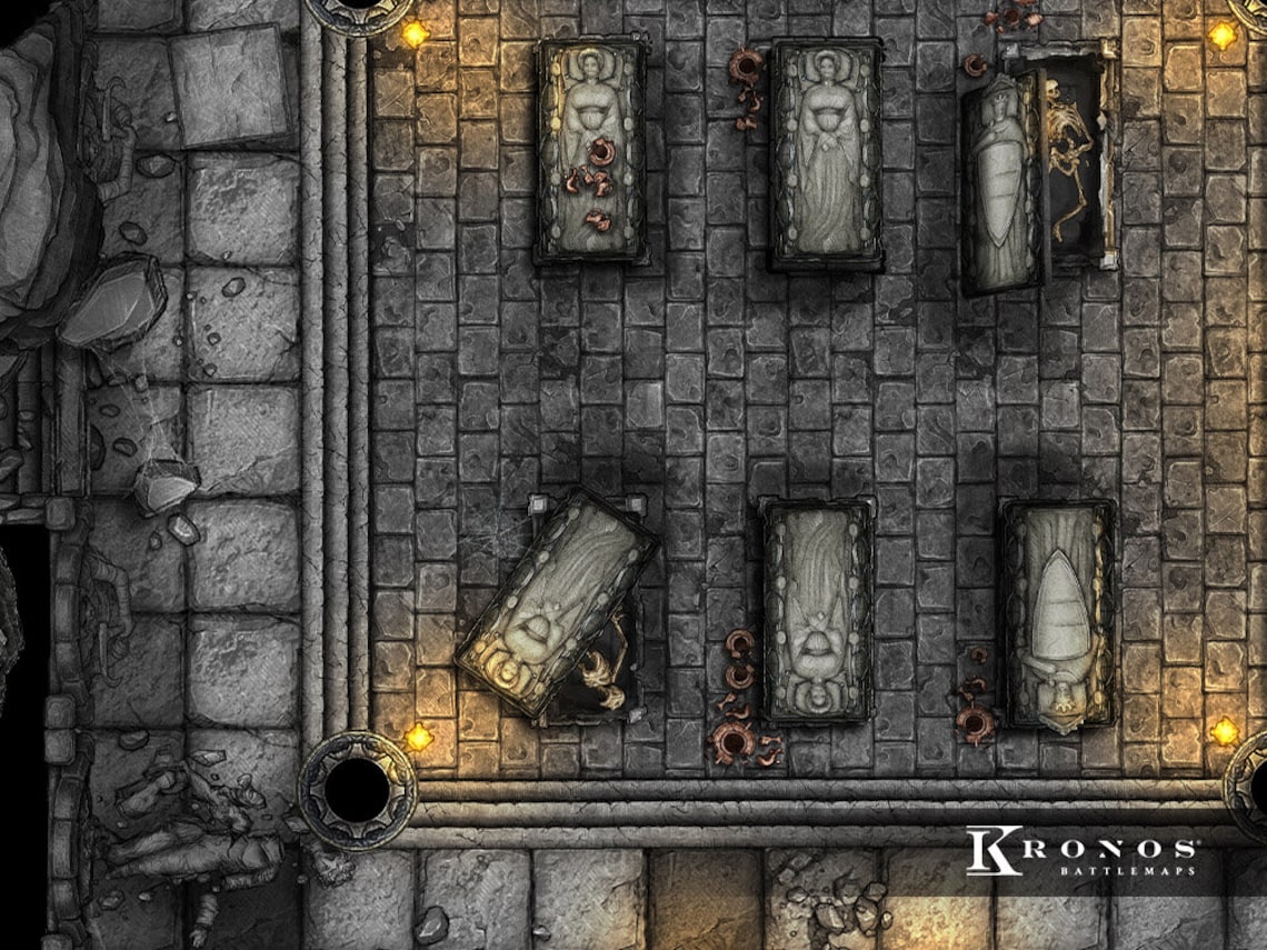 Catacombs Battlemap Dnd Battle Map D D Battle Map Dungeons And Il 1140xN.5013292204 N45l
