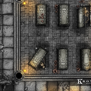 Catacombs Battlemap: 40x30 Dnd Map (digital Download) - Etsy