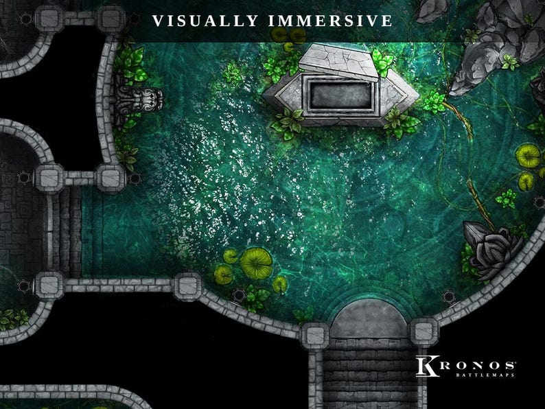 Ancient Jungle Temple Battlemap : 40x30 Dnd Map, D&D 5e, VTT (digital ...
