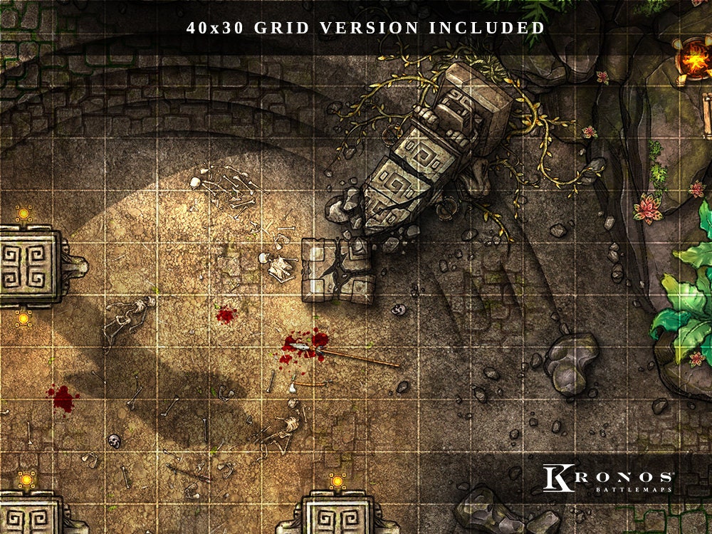 Jungle Arena Battlemap: 4K Digital Map for Dnd 5e (VTT) - Etsy