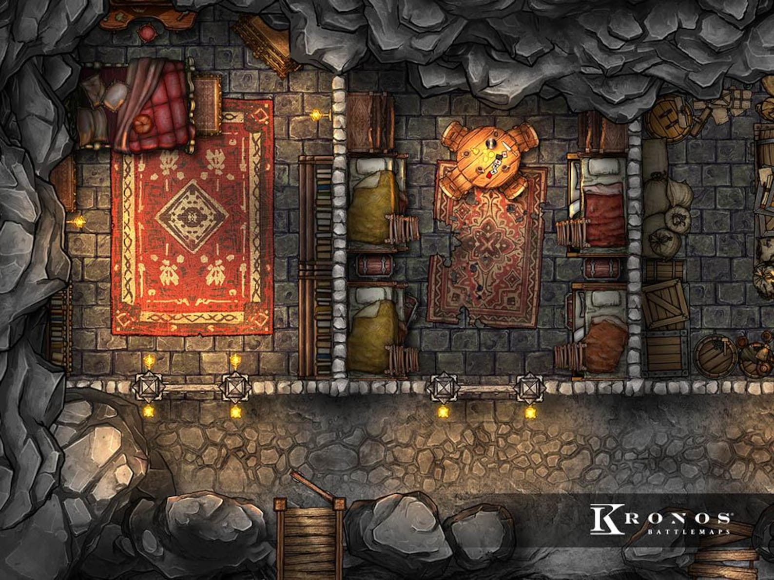 Underground Prison Battlemap: 40x30 Dnd Map (digital Map) - Etsy