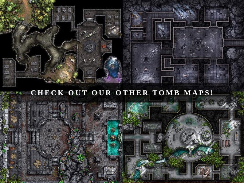 Ancient Jungle Temple Battlemap : 40x30 Dnd Map, D&D 5e, VTT (digital ...