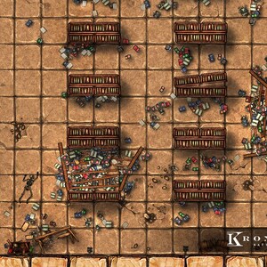 Ancient Library Battle Map: Abandoned Ruins for D&D (digital Download ...