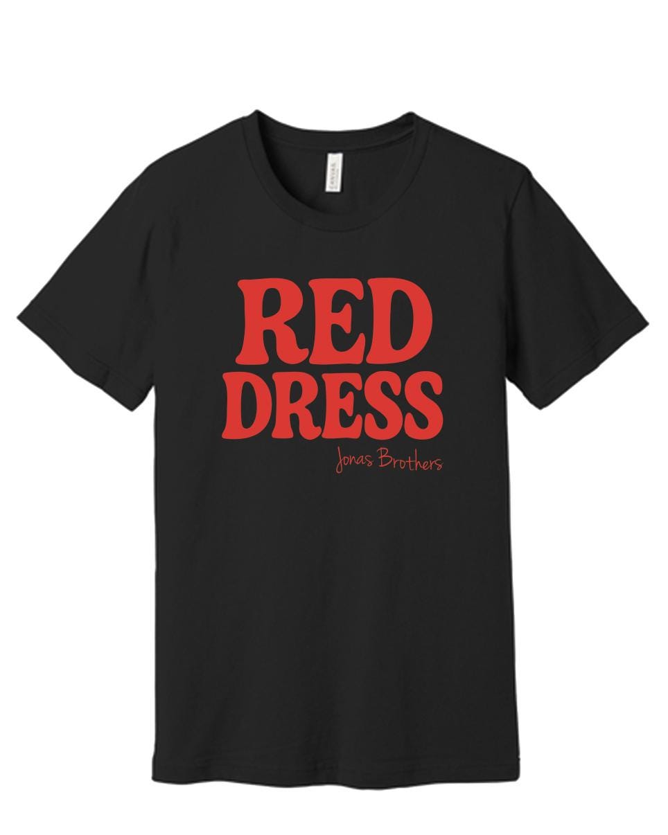 Jonas Brothers "red Dress" Shirt - Etsy Jonas Brothers "red Dress" Shirt - Etsy