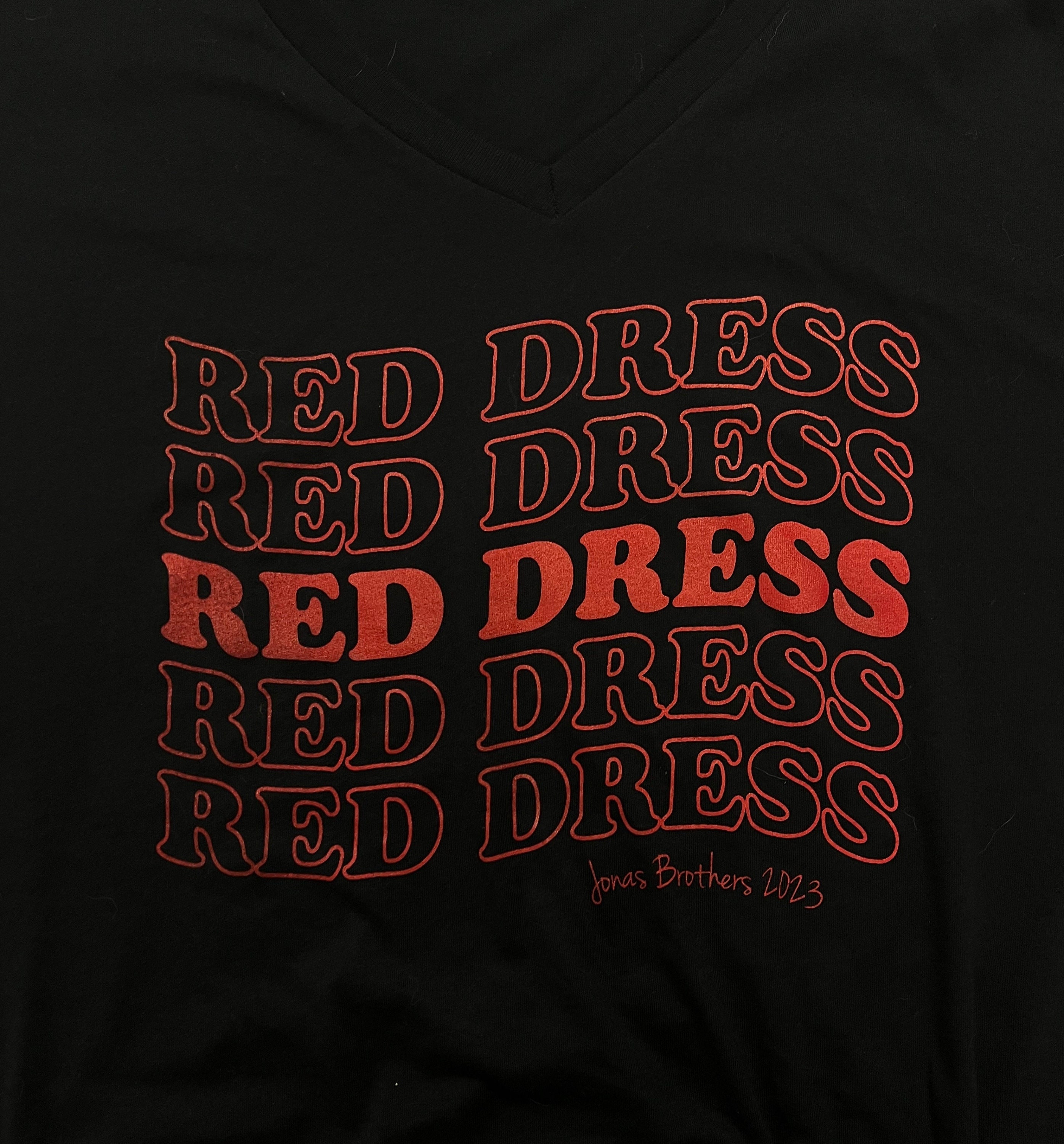 16+ Jonas Brothers Red Dress